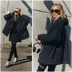 FP Movement by Free People Black Billie Boxy Lightweight Insulated Jacket